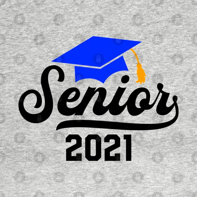 Senior 2021 Graduation T-Shirt by Hobbybox